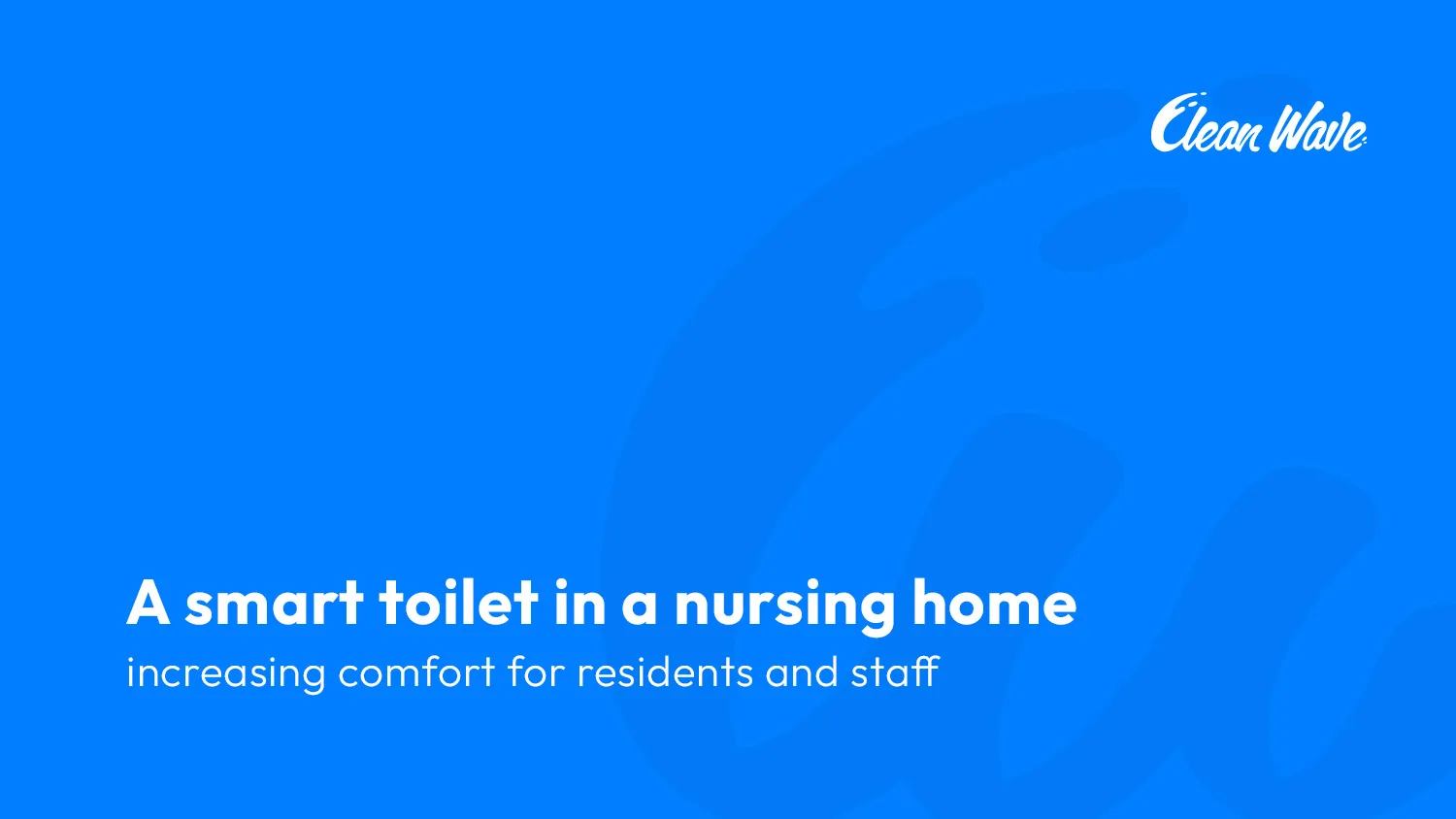 washing toilet in a nursing home blog