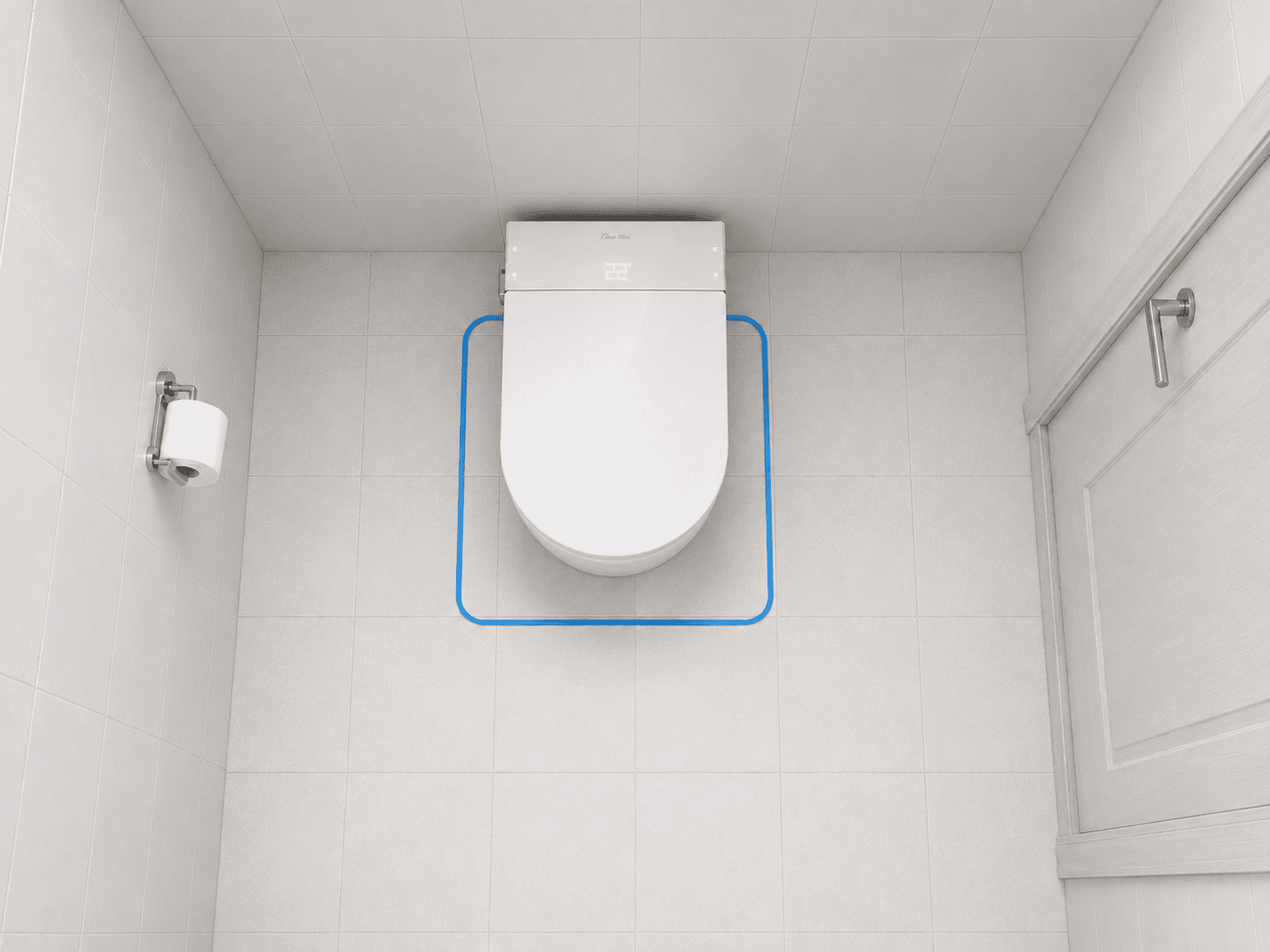 Toaleta myjąca CleanWave — mniejsza zajęta powierzchnia